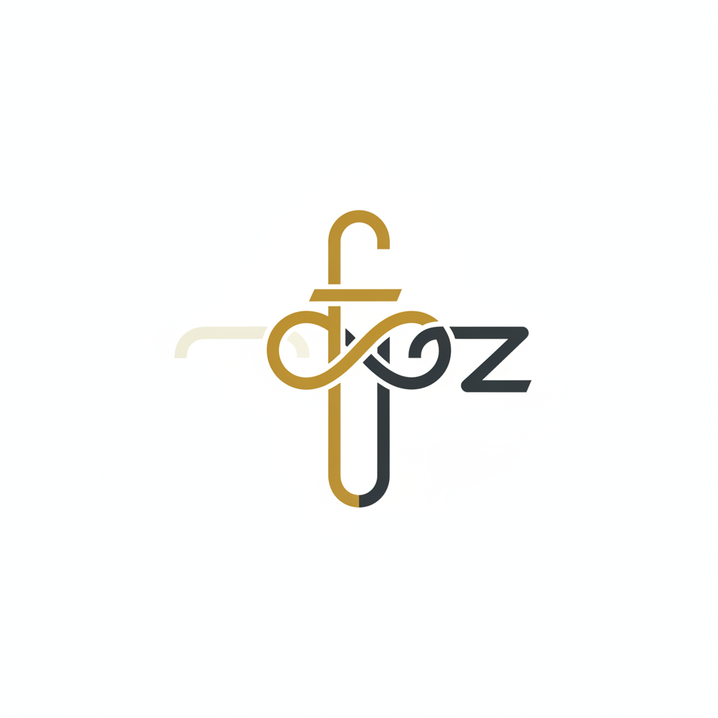 Freelance Zen — la lettre F et Z entrecroisées en un seul trait continu